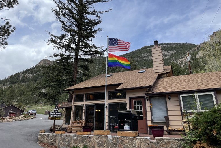 McGregor-Lodge-colorado-rainbow-flag